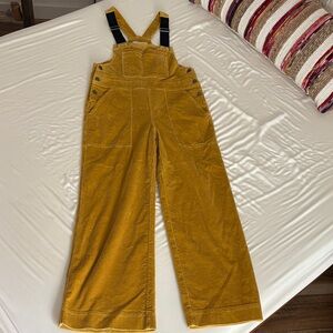 Stoic Mustard Yellow Corduroy Overalls- size s